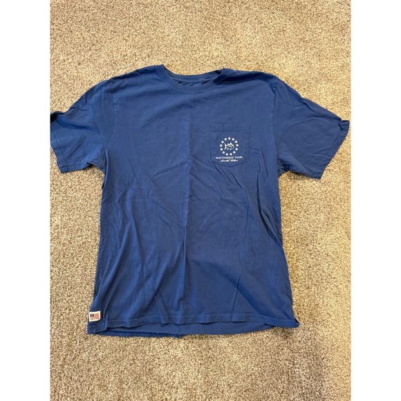 Southern Tide Limited Edition Graphic T-Shirt Mens Large Patriotic Tuna - Picture 1 of 9